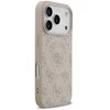 Guess PU Leather 4G Colored Ring MagSafe dėklas skirtas Apple iPhone 17 Pro Rožinė