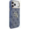 Dėklas Guess 4G Big 4G Classic Logo Case, skirta iPhone 18 Pro Max / 17 Pro Max – mėlyna ir auksinė