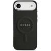Guess PU Saffiano MagSafe dėklas skirtas Apple iPhone Air juodos spalvos