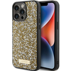 Apple iPhone 15 Guess dėklas Rhinestone Metal Logo (GUHCP15SPFGSBSD) geltonos spalvos