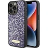 Dėklas GUESS GUHCP15LPFGSBSBSBSPP IPHONE 15 PRO 6.1 "PURPLE/PURPLE HARDCASE RHINESTONE METAL LOGO