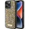 Apple iPhone 15 Pro Max Guess dėklas Rhinestone Metal Logo (GUHCP15XPFGSBSD) geltonos spalvos