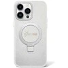 Dėklas GUESS GUHMP15MHRSGSD IPHONE 15 PLUS / 14 PLUS 6.7 "TRANSPARENT / TRANSPARENT HARDCASE RING STAND SCRIPT GLITTER MAGSAFE