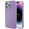 Guess GUHMP16XPSAHMCU Apple iPhone 16 Pro Max 6.9″ violetinės spalvos kietas dėklas Saffiano MagSafe