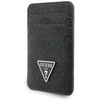 Guess wallet + hand strap set Guess triangle MagSafe juodos spalvos