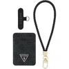 Guess wallet + hand strap set Guess triangle MagSafe juodos spalvos