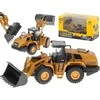 H-Toys ekskavatoriaus krovininis ratinis buldozeris, metaliniai modeliai, lieti H-toys 1813, 1:60