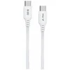 iPEAX TPU USB-C į USB-C kabelis, 1.5 m, 5 A, 100 W, Baltas