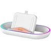 Dėklas iPega P5P02 įkroviklio dokas su RGB, skirtas Playstation Portal nuotolinio grotuvo baltos spalvos