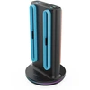 iPega SW2051 Charger Dock with RGB for JoyCon Controllers Nintendo Switch 2 juodos spalvos