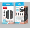 „iPega SW2083A“ silikoniniai „JoyCon“ valdiklių dangteliai, skirti „Nintendo Switch 2“ ir juodi