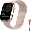 Swissten Išmaniojo laikrodžio Apple 1/2/3/4/5/6/SE silikoninis dirželis, Rožinės spalvos, 38/40mm