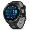 Garmin Išmanusis laikrodis Forerunner® 965, Pilkos anglies spalvos korpusas su juodos ir pilkos spalvų dirželiu