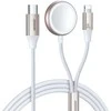 Greito įkrovimo magnetinis įkroviklis 2 viename Joyroom S-IW012 30W 1.5 m (baltas)