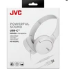 JVC, HA-S33UC-WU, baltos sp. dinaminės ausinės, mikrofonas