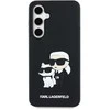 Karl Lagerfeld KLHCS24FE3DRKCNK S24 FE S721 dėklas telefonui juodos spalvos hardcase 3D Rubber Karl&Choupette