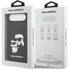 Karl Lagerfeld 3D Rubber Karl and Choupette dėklas skirtas iPhone Air juodos spalvos