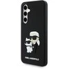 Karl Lagerfeld KLHCS24FE3DRKCNK S24 FE S721 dėklas telefonui juodos spalvos hardcase 3D Rubber Karl&Choupette