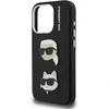 Karl Lagerfeld Grained PU K&CH Heads dėklas skirtas Apple iPhone 15 Pro Max juodos spalvos