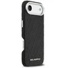Karl Lagerfeld Grained PU Repeated Logo MagSafe dėklas skirtas Apple iPhone Air juodos spalvos