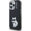 Karl Lagerfeld IML Aquarelle Choupette dėklas Apple iPhone 15 Pro Max juodos spalvos