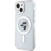 Apple iPhone 15 Karl Lagerfeld dėklas Karl&Choupette Glitter MagSafe (KLHMP15SHGKCNOT) skaidrus