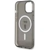Karl Lagerfeld KLHMP15SHFCKNOK Apple iPhone 15/ 14 / 13 6.1″ juodos spalvos kietas dėklas IML Ikonik MagSafe