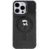 Apple iPhone 15 Pro Max Karl Lagerfeld dėklas IML Ikonik MagSafe (KLHMP15XHFCKNOK) juodos spalvos