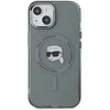 Karl Lagerfeld KLHMP15SHLSKIK Apple iPhone 15 6.1″ juodos spalvos kietas dėklas IML Metal Karl Head MagSafe