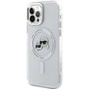 Karl Lagerfeld IML K&CH Heads Metal Frame MagSafe Case for iPhone 12/12 Pro dėklas telefonui skaidrus