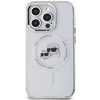 Karl Lagerfeld IML K&CH Heads Metal Frame MagSafe dėklas telefonui Apple iPhone 15 Pro skaidrus