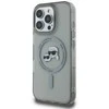 Karl Lagerfeld IML K&amp;CH Heads Metal Frame MagSafe Apple iPhone 16 Pro Max dėklas telefonui juodos spalvos