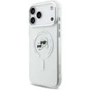Karl Lagerfeld IML K&CH Heads Metal Frame MagSafe dėklas skirtas Apple iPhone 17 Pro Max skaidrus