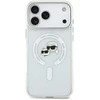 Karl Lagerfeld IML K&CH Heads Metal Frame MagSafe dėklas skirtas Apple iPhone 17 Pro Max skaidrus