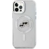 Karl Lagerfeld IML K&CH Heads Metal Frame MagSafe Case for iPhone 12/12 Pro dėklas telefonui skaidrus