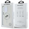 Karl Lagerfeld IML K&CH Heads Metal Frame MagSafe Apple iPhone 16 Pro Max dėklas telefonui skaidrus