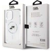 Karl Lagerfeld IML K&CH Heads Metal Frame MagSafe Case for iPhone 12/12 Pro dėklas telefonui skaidrus