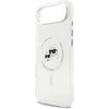 Karl Lagerfeld IML K&CH Heads Metal Frame MagSafe dėklas skirtas Apple iPhone Air skaidrus