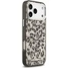 Karl Lagerfeld IML Leopard Pattern MagSafe dėklas skirtas Apple iPhone 17 Pro Max rudos spalvos