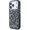 Karl Lagerfeld IML Leopard Pattern MagSafe dėklas skirtas Apple iPhone 17 Pro juodos spalvos