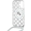 Karl Lagerfeld KLHMP16SHCKCKLCT Apple iPhone 16 6.1" dėklas telefonui skaidrus IML Crossbody Monogram Karl & Choupette Head MagSafe