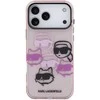 Karl Lagerfeld IML Multi K&CH Heads dėklas skirtas Apple iPhone 17 Pro Max Rožinė