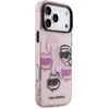 Karl Lagerfeld IML Multi K&CH Heads dėklas skirtas Apple iPhone 17 Pro Max Rožinė