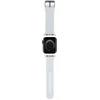 Karl Lagerfeld apyrankė KLAWLSLKCNH Apple Watch 42/44/45/49mm baltos spalvos apyrankė 3D Rubber Karl&Choupette