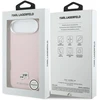 Dėklas Karl Lagerfeld Karl & Choupette Head Pins Saffiano MagSafe iPhone Air Case - Rožinė