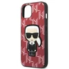Karl Lagerfeld KLHCP13SPMNIKPI Apple iPhone 13 mini 5,4″ kietas dėklas red Monogram Ikonik Patch