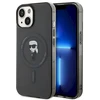 Karl Lagerfeld KLHMP14SHFCKNOK Apple iPhone 14/ 15 / 13 6.1″ juodos spalvos kietas dėklas IML Ikonik MagSafe