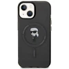 Karl Lagerfeld KLHMP14SHFCKNOK Apple iPhone 14/ 15 / 13 6.1″ juodos spalvos kietas dėklas IML Ikonik MagSafe