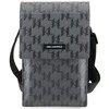 Karl Lagerfeld Saffiano Mongram Plaque - Išmanusis telefonas and accessory bag (Sidabrinis)