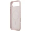 Karl Lagerfeld Liquid Silicone Double Heads MagSafe dėklas skirtas Apple iPhone 17 Air rožinės spalvos